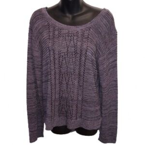 Absolutely Creative Worldwide Lavender Knit Sweater size XL